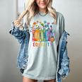 Equal Rights Book Flower Equality Peace Love Kindness Book Women's Comfort Colors T-Shirt Denim