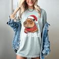 Ew People Capybara Christmas Introvert Holiday Humor Women's Comfort Colors T-Shirt Denim