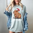 Ew People Capybara Christmas Lights Introvert Humor Women's Comfort Colors T-Shirt Denim