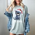 Ew People Christmas Cat Santa Hat Dad Introvert Women's Comfort Colors T-Shirt Denim Ew People Christmas Cat Santa Hat Dad Introvert Women's Comfort Colors T-Shirt Denim