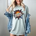 Explosions Are My Art Comic Book Boom Women's Comfort Colors T-Shirt Denim
