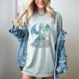 Fantasy Dragon Reading Magical Book Lover Halloween Vibes Women's Comfort Colors T-Shirt Denim