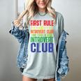 First Rule Of Introvert Club Is There Is No Introvert Club Raglan Baseball Tee Women's Comfort Colors T-Shirt Denim First Rule Of Introvert Club Is There Is No Introvert Club Raglan Baseball Tee Women's Comfort Colors T-Shirt Denim