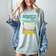 Frutiger Aero Aesthetic Rainbow Glitch Art Premium Tri-Blend Women's Comfort Colors T-Shirt Denim