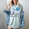 Frutiger Aero Aesthetic Tech Great Wave Of Kanagawa Fishes Raglan Baseball Tee Women's Comfort Colors T-Shirt Denim Frutiger Aero Aesthetic Tech Great Wave Of Kanagawa Fishes Raglan Baseball Tee Women's Comfort Colors T-Shirt Denim