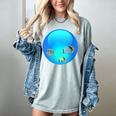 Frutiger Aero Aesthetic Tech Orb Fishes Women's Comfort Colors T-Shirt Denim Frutiger Aero Aesthetic Tech Orb Fishes Women's Comfort Colors T-Shirt Denim