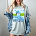 Frutiger Aero Aesthetic Tech Water Fishes Monitor Screen Raglan Baseball Tee Women's Comfort Colors T-Shirt Denim Frutiger Aero Aesthetic Tech Water Fishes Monitor Screen Raglan Baseball Tee Women's Comfort Colors T-Shirt Denim