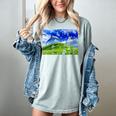Frutiger Aero Dolphin Meadow Aesthetic Y2k 2000s Ironic Women's Comfort Colors T-Shirt Denim