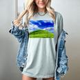 Frutiger Aero Meadow Aesthetic Y2k 2000s Ironic Nostalgic Women's Comfort Colors T-Shirt Denim