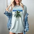 Frutiger Aero Palm Tree Y2k Aesthetic 2000s Trend Women's Comfort Colors T-Shirt Denim