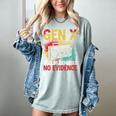 Gen X Lots Of Memories No Evidence Retro Nostalgia Humor Women's Comfort Colors T-Shirt Denim