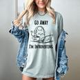 Go Away I'm Introverting Cat Introvert Anxiety Anxious Women's Comfort Colors T-Shirt Denim Go Away I'm Introverting Cat Introvert Anxiety Anxious Women's Comfort Colors T-Shirt Denim