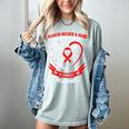 Go Red In Memory Of Great Uncle Heart Disease Awareness Women's Comfort Colors T-Shirt Denim