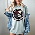 Good Girls Read Dirty Books Smut Reader Dark Romance Skull Women's Comfort Colors T-Shirt Denim