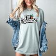Goth Gardening Introvert Social Battery Outfit Women's Comfort Colors T-Shirt Denim
