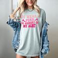 Groovy I Wear Pink In Memory Of My Aunt Breast Cancer Back Women's Comfort Colors T-Shirt Denim Groovy I Wear Pink In Memory Of My Aunt Breast Cancer Back Women's Comfort Colors T-Shirt Denim