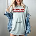 Guest Book 18th Birthday Party Memory Alcohol Women's Comfort Colors T-Shirt Denim