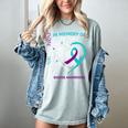 Heart Graphic In Memory Of Aunt Suicide Awareness Prevention Women's Comfort Colors T-Shirt Denim