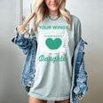 My Heart Was Not In Loving Memory Missing Daughter In Heaven Women's Comfort Colors T-Shirt Denim