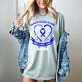 Heaven Need a Hero Colon Cancer Awareness In Memory Of Mom Women's Comfort Colors T-Shirt Denim