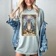 The Hermit Cat Tarot Card Introvert By Georgi Women's Comfort Colors T-Shirt Denim