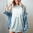 Hold On Let Me Overthink This Anxiety Introvert Women's Comfort Colors T-Shirt Denim Hold On Let Me Overthink This Anxiety Introvert Women's Comfort Colors T-Shirt Denim