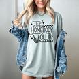 The Homebody Club Retro Introvert Antisocial Women's Comfort Colors T-Shirt Denim