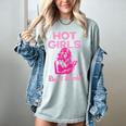Hot Girls Read Books Cute Book Reader Women Women's Comfort Colors T-Shirt Denim