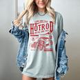 Hotrod Car Automotive Nostalgia Distressed Retro Women's Comfort Colors T-Shirt Denim