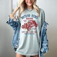 Hotrod Rebel Automotive Nostalgia Old Car Distressed Women's Comfort Colors T-Shirt Denim