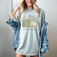 I'm Booked Tonight Cozy Floral Book Lover Graphic Women's Comfort Colors T-Shirt Denim