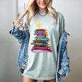 I'm OK Reading Books Library Bookworm Bookish Book Lover Women's Comfort Colors T-Shirt Denim