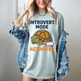 Introvert Mode Activated Low Social Battery Box Turtle Women's Comfort Colors T-Shirt Denim Introvert Mode Activated Low Social Battery Box Turtle Women's Comfort Colors T-Shirt Denim