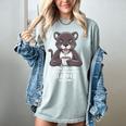 Introvert Panther And Coffee Lovers Women's Comfort Colors T-Shirt Denim