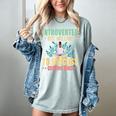 Introvert Saying Antisocial Sarcasm Introverts Women's Comfort Colors T-Shirt Denim