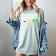 Introvert My Social Battery Low Level Graphic Women's Comfort Colors T-Shirt Denim