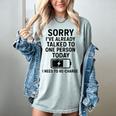 Introvert Sorry I’Ve Already Talked To One Person Today Women's Comfort Colors T-Shirt Denim