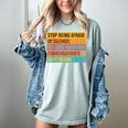 Introvert Stop Being Afraid Of Silence Just Awkward Women's Comfort Colors T-Shirt Denim Introvert Stop Being Afraid Of Silence Just Awkward Women's Comfort Colors T-Shirt Denim