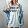 Introvert But Willing Ecology Ecologist Ecology Lover Women's Comfort Colors T-Shirt Denim