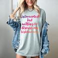 Introverted Willing To Discuss Highland Pony Introvert Women's Comfort Colors T-Shirt Denim Introverted Willing To Discuss Highland Pony Introvert Women's Comfort Colors T-Shirt Denim