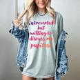Introverted Willing To Discuss Papitese Introvert Women's Comfort Colors T-Shirt Denim Introverted Willing To Discuss Papitese Introvert Women's Comfort Colors T-Shirt Denim
