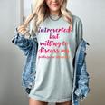 Introverted Willing To Discuss Portuguese Sheepdog Introvert Women's Comfort Colors T-Shirt Denim Introverted Willing To Discuss Portuguese Sheepdog Introvert Women's Comfort Colors T-Shirt Denim