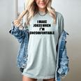 I Make Jokes When Im Uncomfortable Sarcastic Introvert Raglan Baseball Tee Women's Comfort Colors T-Shirt Denim I Make Jokes When Im Uncomfortable Sarcastic Introvert Raglan Baseball Tee Women's Comfort Colors T-Shirt Denim