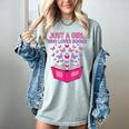 Just A Girl Who Loves Books Butterflies Reading Women's Comfort Colors T-Shirt Denim Just A Girl Who Loves Books Butterflies Reading Women's Comfort Colors T-Shirt Denim