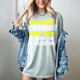 Just Because I'm Awake No Morning Person Introvert Witty Women's Comfort Colors T-Shirt Denim