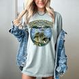 Just Let Me And My Dog By Lake Fishing Introvert Lifestyle Women's Comfort Colors T-Shirt Denim