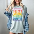 JUST ONE MORE CHAPTER Fun Reading Book Lover Women's Comfort Colors T-Shirt Denim JUST ONE MORE CHAPTER Fun Reading Book Lover Women's Comfort Colors T-Shirt Denim