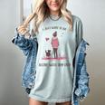 I Just Want To Be Alone With My Dog For Introvert Dog Mom Women's Comfort Colors T-Shirt Denim