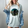 Just Me And My Yeti Retro Sunset Mountain Hiking Introvert Women's Comfort Colors T-Shirt Denim Just Me And My Yeti Retro Sunset Mountain Hiking Introvert Women's Comfort Colors T-Shirt Denim