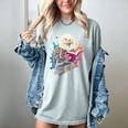 Kawaii Eagle Reads Book Reading Library Book Bookworm Women's Comfort Colors T-Shirt Denim